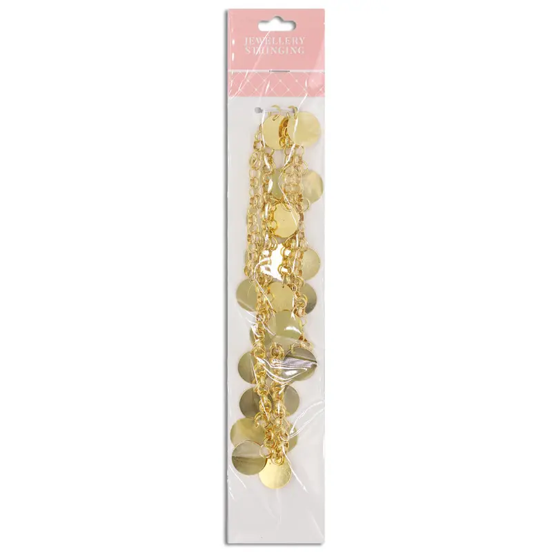 0.5M Chain With Disk Charm, Gold- Sullivans 1