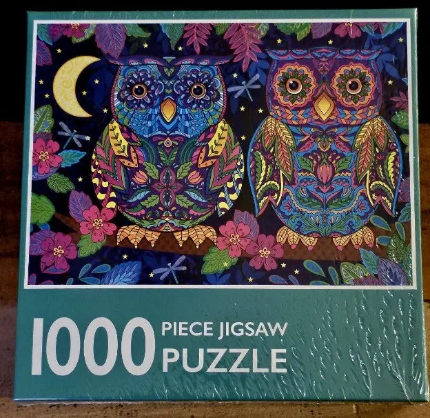 1000-Piece Jigsaw Puzzle, Wise Owls 1