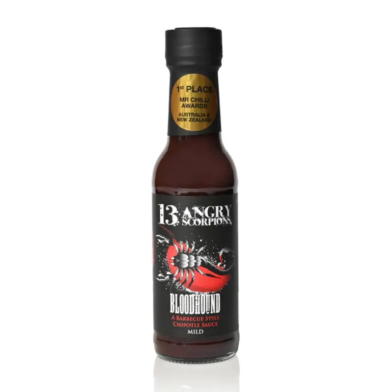 13 Angry Scorpions Bloodhound Hot Sauce 150Ml 1