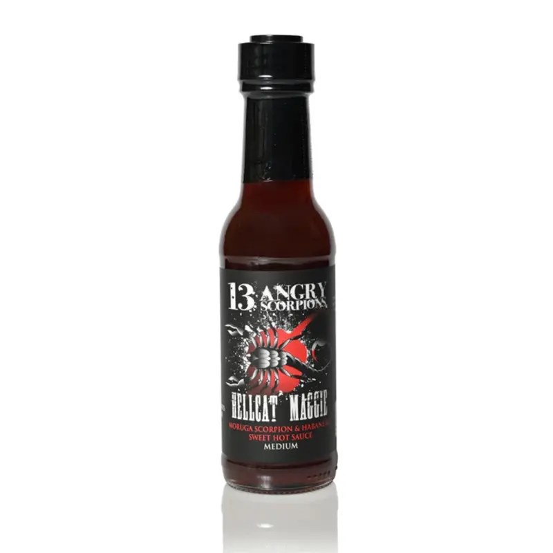 13 Angry Scorpions Hellcat Maggie Hot Sauce 150Ml 1