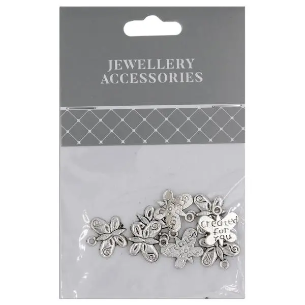 13Mm Butterfly Charm, 8Pc- Sullivans 1