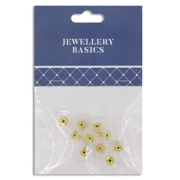 15Mm Earring Stud, Gold- 10Pc- Sullivans 1