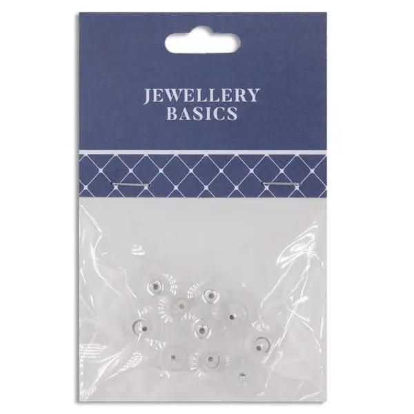 15Mm Earring Stud, Silver- 10Pc- Sullivans 1