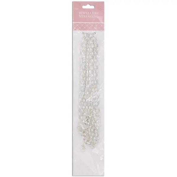 1M Thick Round Link Chain, Bright Silver- Sullivans 1