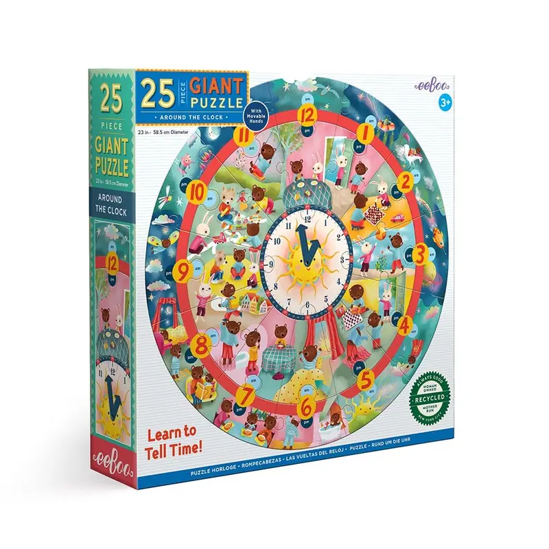25-Piece Jigsaw Puzzle, Around The Clock Giant Round 1