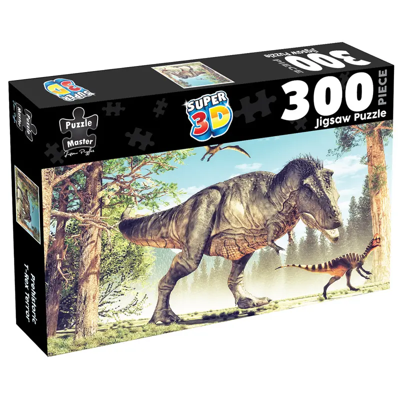 300-Piece Jigsaw Puzzle Super 3D, T-Rex 1