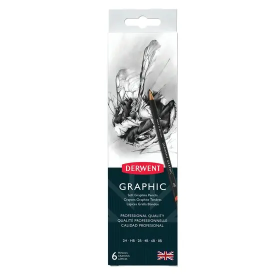 6 Piece Graphic Pencils 1