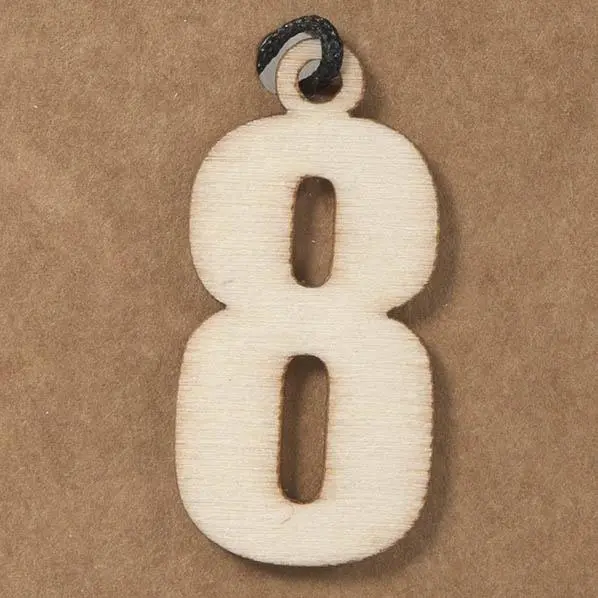 8 Small Plywood Number- 3.5Cm 1