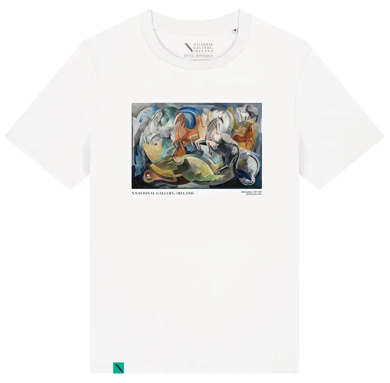 Achill Horses White T-Shirt 1