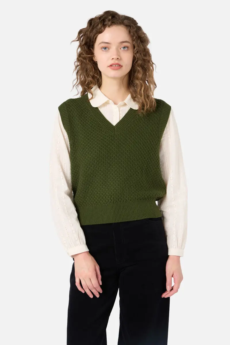 Addison Textured Knit Vest 1