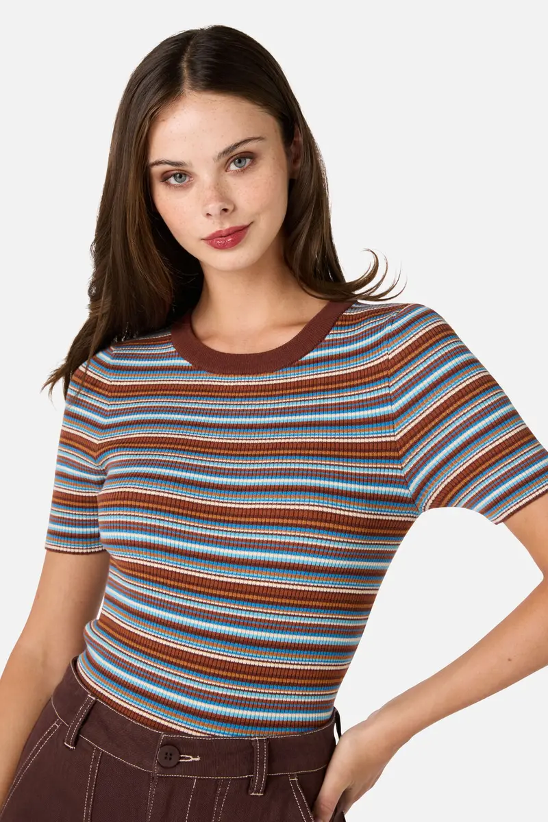 Adelaide Stripe Rib Knit Top 10