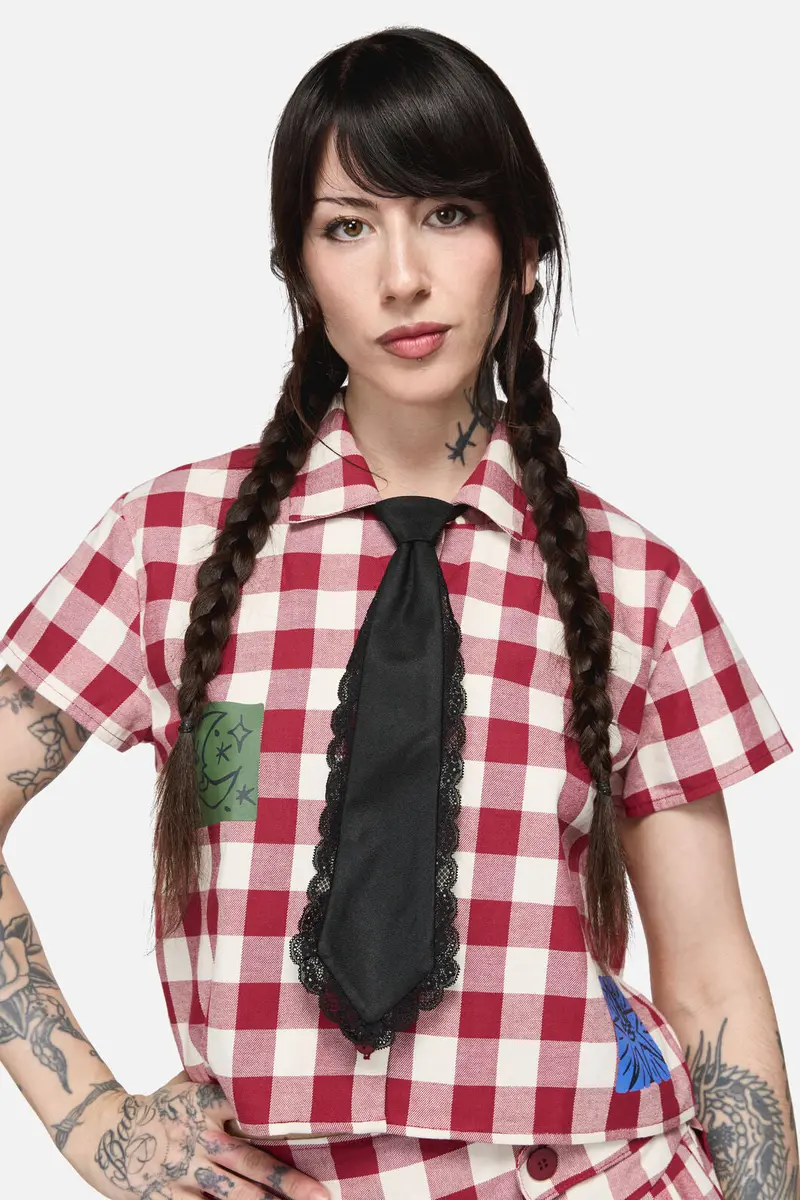 Adjustable Necktie With Lace 1