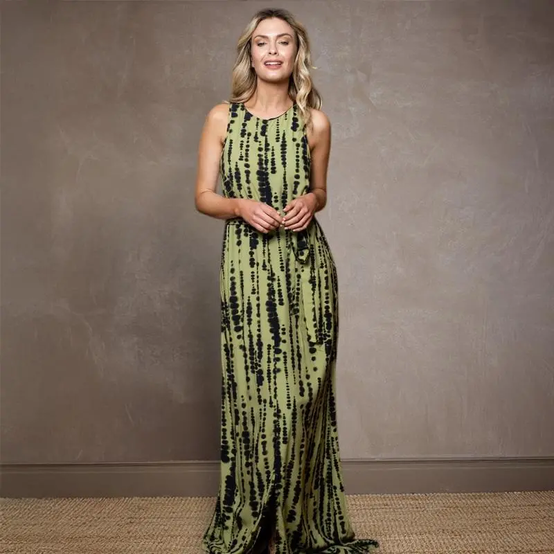Afr Luxe Racer Maxi Dress - Ilala 1