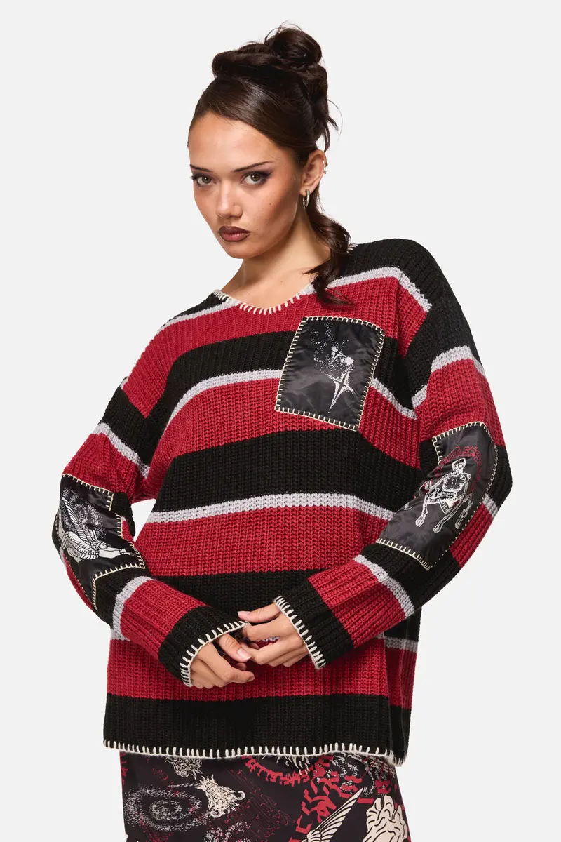 Afterlife Goth Oversized Knit 1