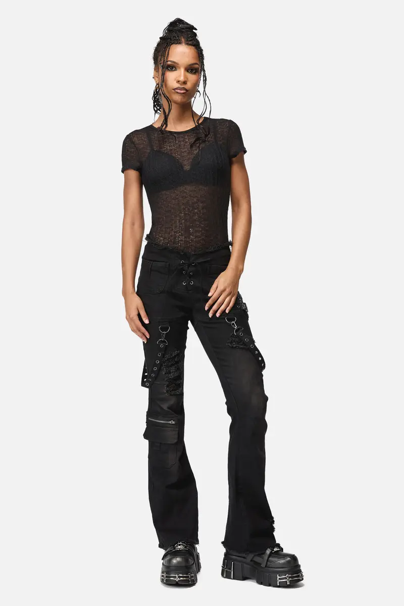 Afterlife Goth Trim Jean 1