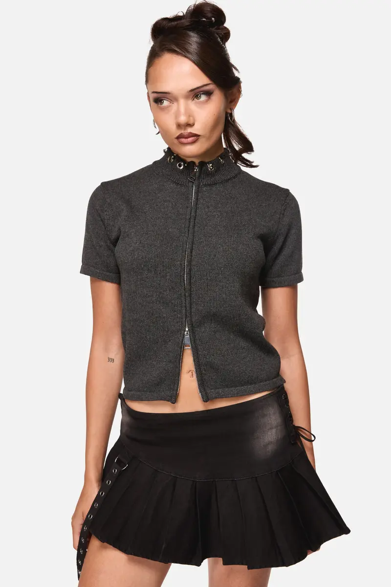 Afterlife Goth Zip Cardi 1