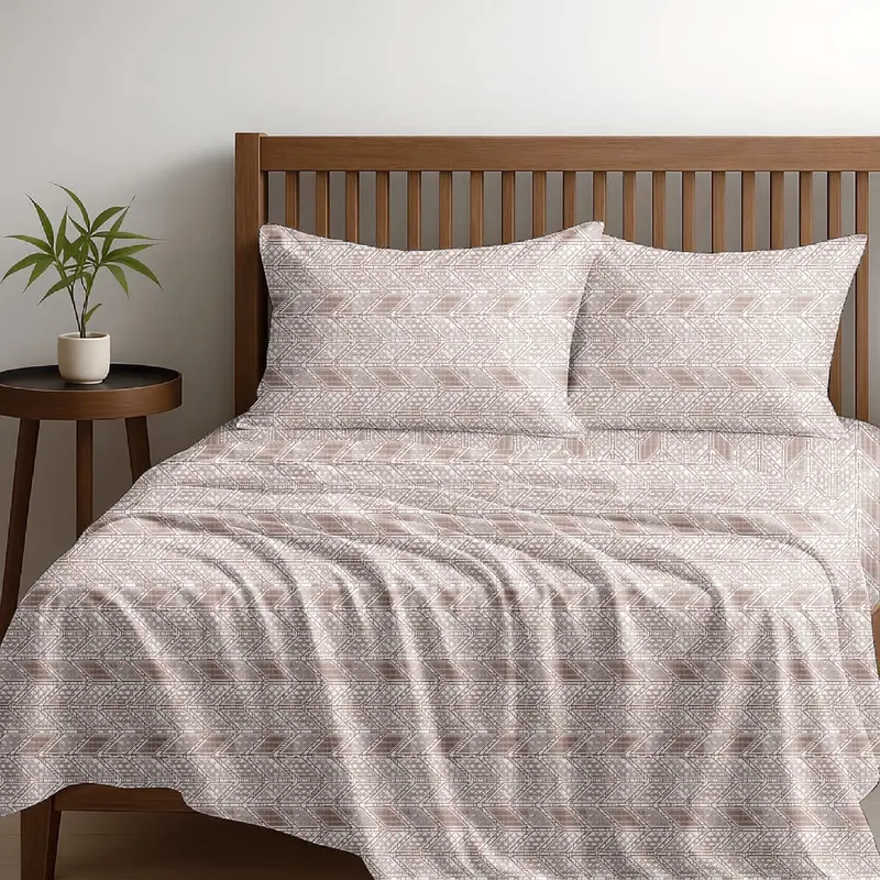 Alaria Printed Cotton Sheet Set, Arrow 1