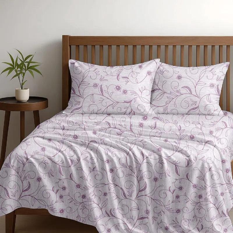 Alaria Printed Cotton Sheet Set, Botany 1