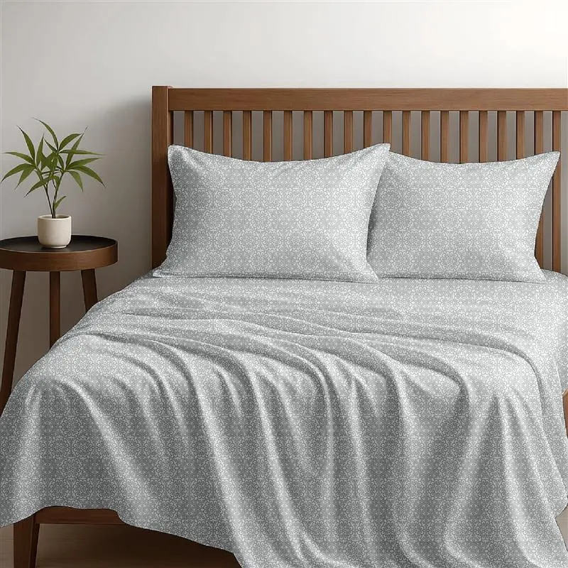 Alaria Printed Cotton Sheet Set, Symmetry 1