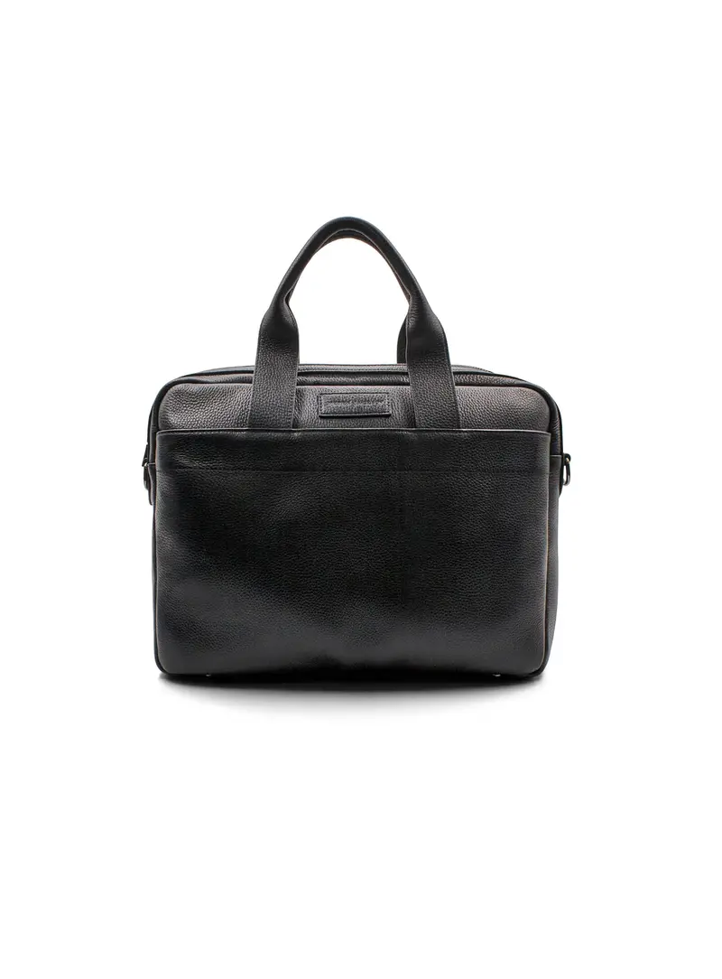 Aldo Black Leather Briefcase 1
