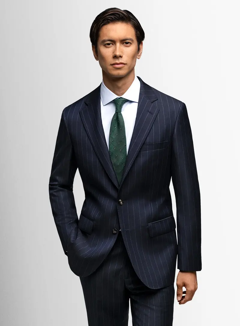 Alfonse Pinstripe Navy Suit 1