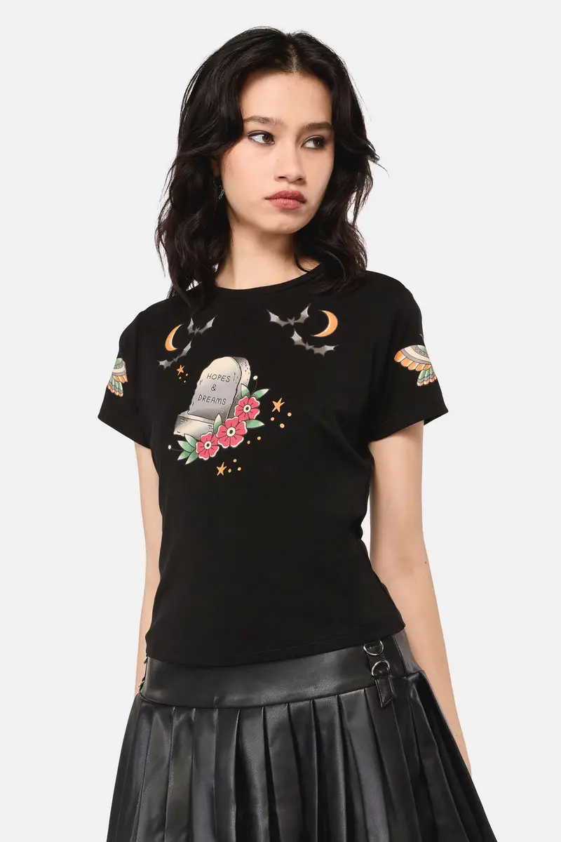 All Hallows Eve Tattoo Fitted Tee 1