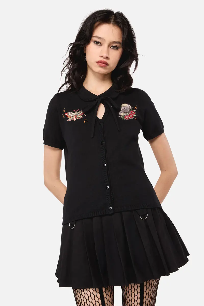 All Hallows Eve Tattoo Placement Cardigan 1