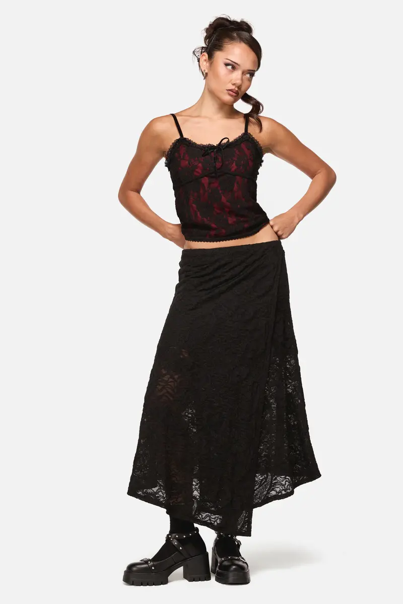 Altar Distressed Mesh Skirt 1