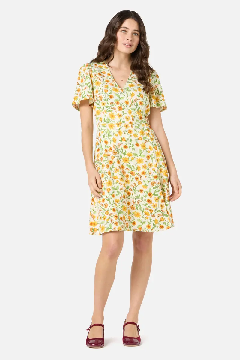 Alyssa Floral Mini Wrap Dress 1