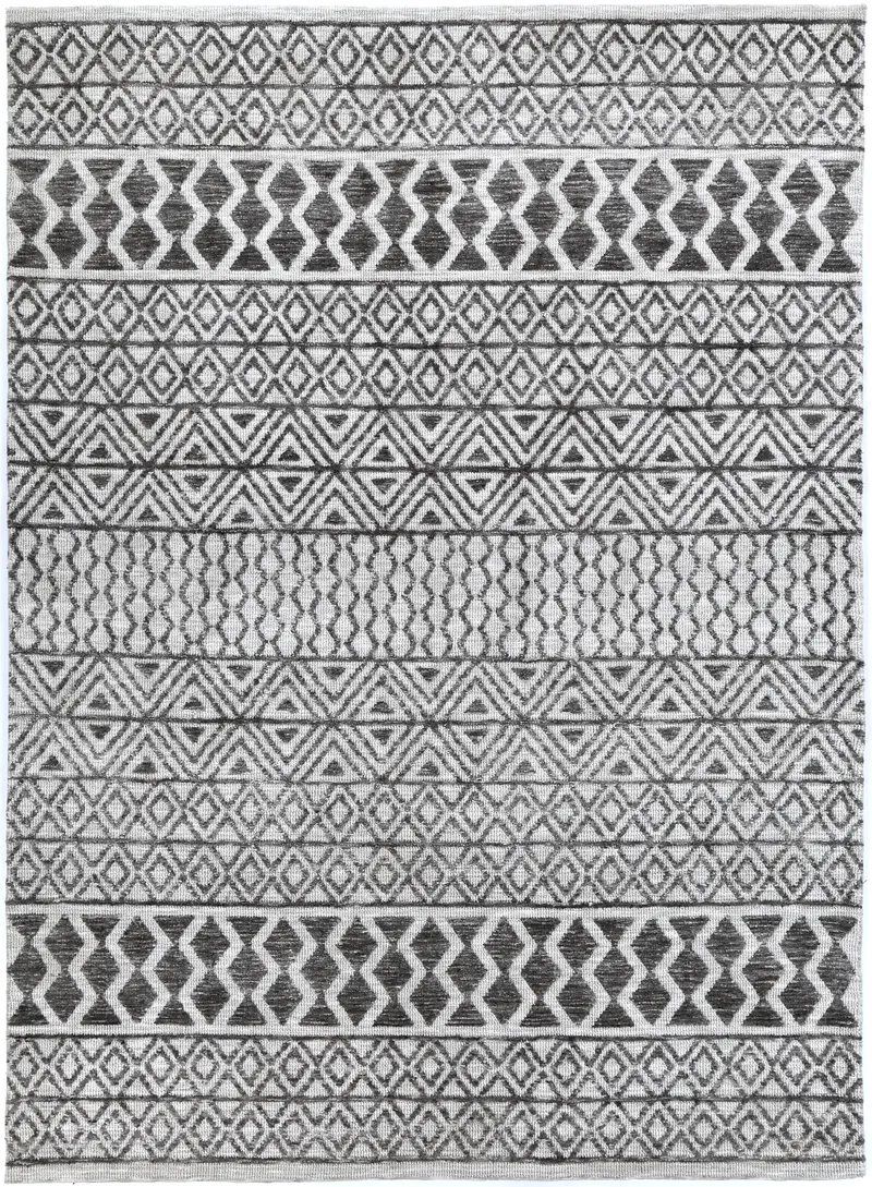 Amritsar Ramdass Grey Cotton Blend Rug 1