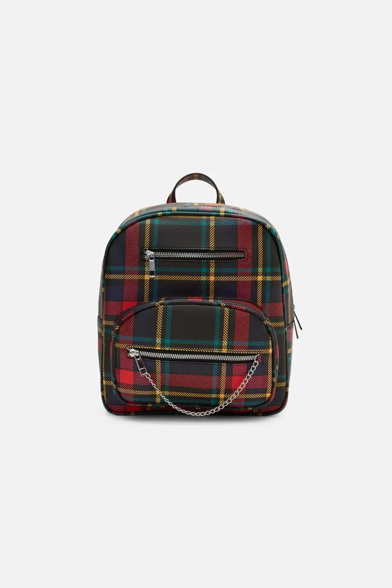 Anarchic Tartan Chain Backpack 1