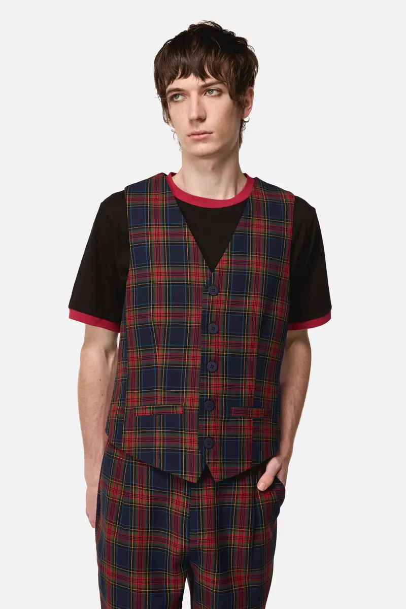 Antler Check Vest 1