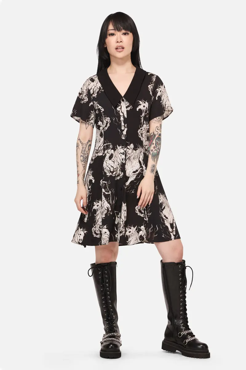 Apocalypse Goth Mini Dress 1