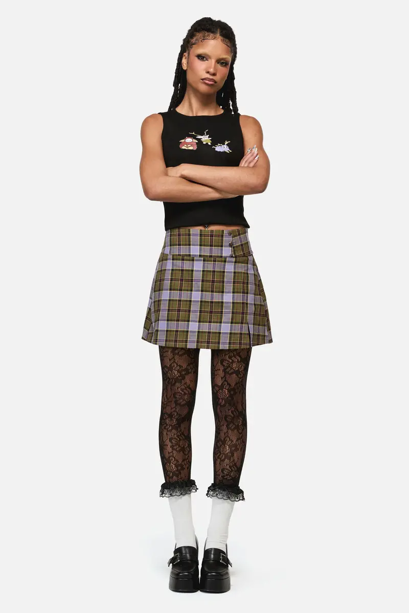 Apothecarius Tartan Goth Skort 1