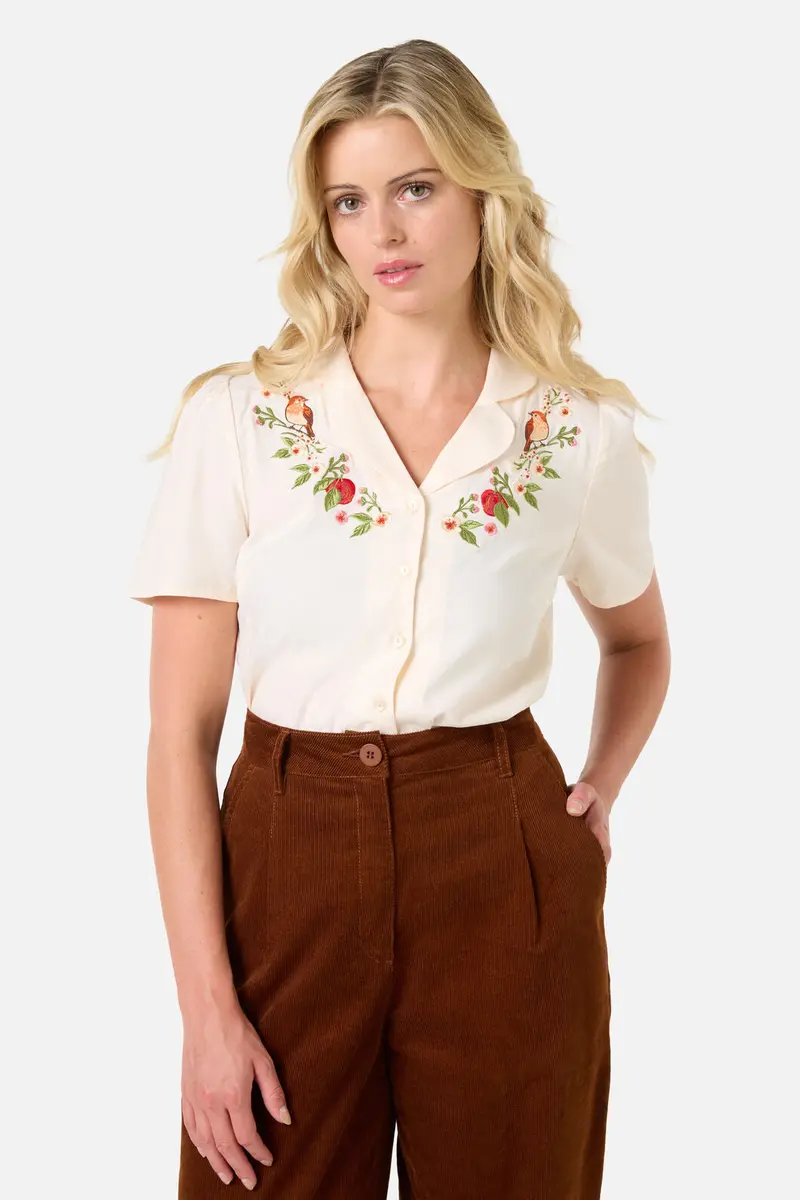 Apple & Robin Emb Blouse 1