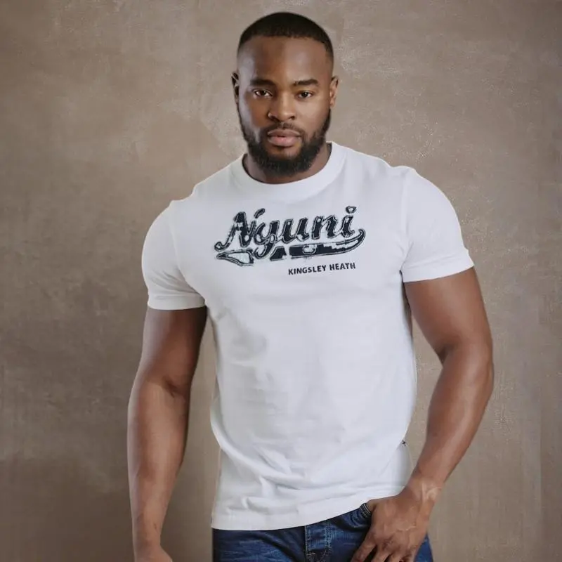 Applique Nguni Og Crew Tee - Pelican 1