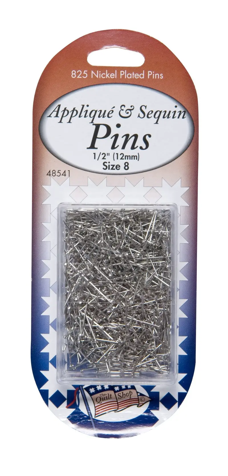 Applique & Sequin Pins, Size 8- 825Pk 1