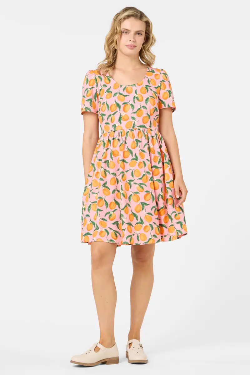 Apricots Short Sleeve Dress 1
