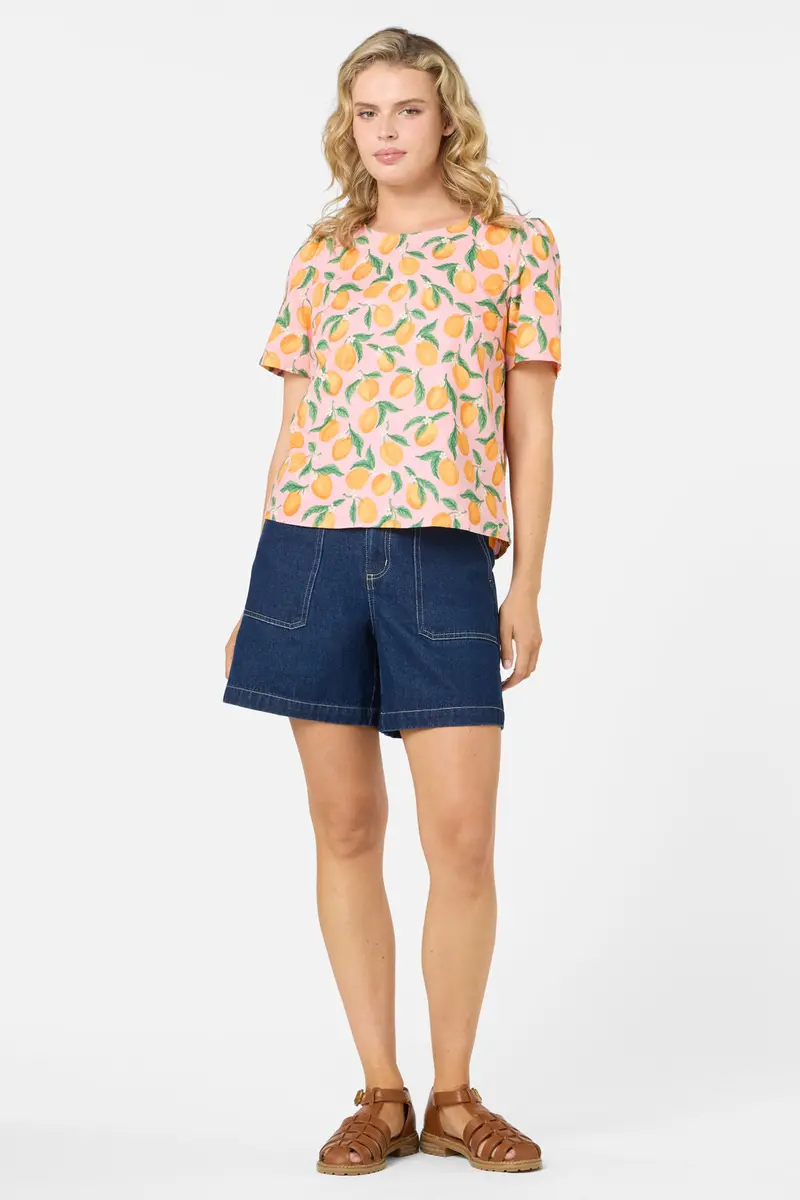 Apricots Short Sleeve Top 1