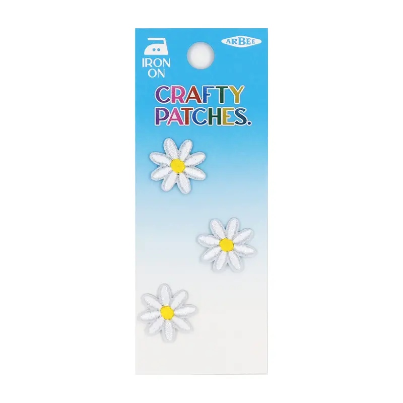 Arbee Crafty Patch, Small Daisies- 3Pc 1