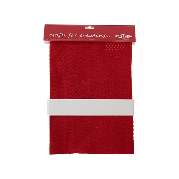 Arbee Diecut Felt Sheets, Heart Red- 10Pk 1