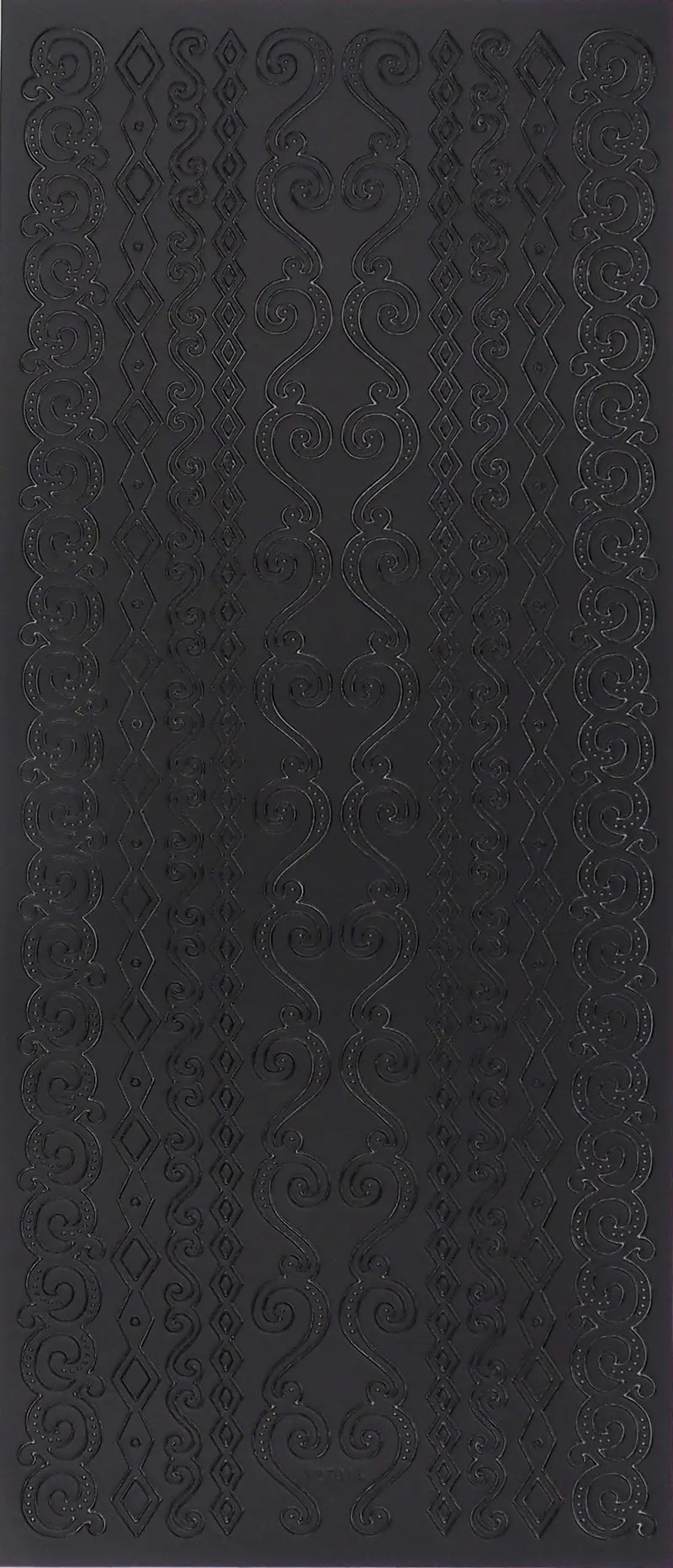 Arbee Foil Stickers Borders, Matte Black 1