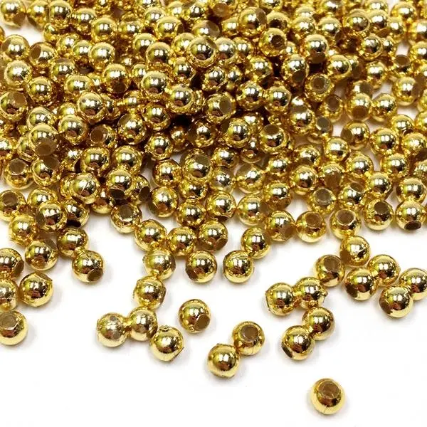 Arbee Round Beads, Gold- 4Mm 1