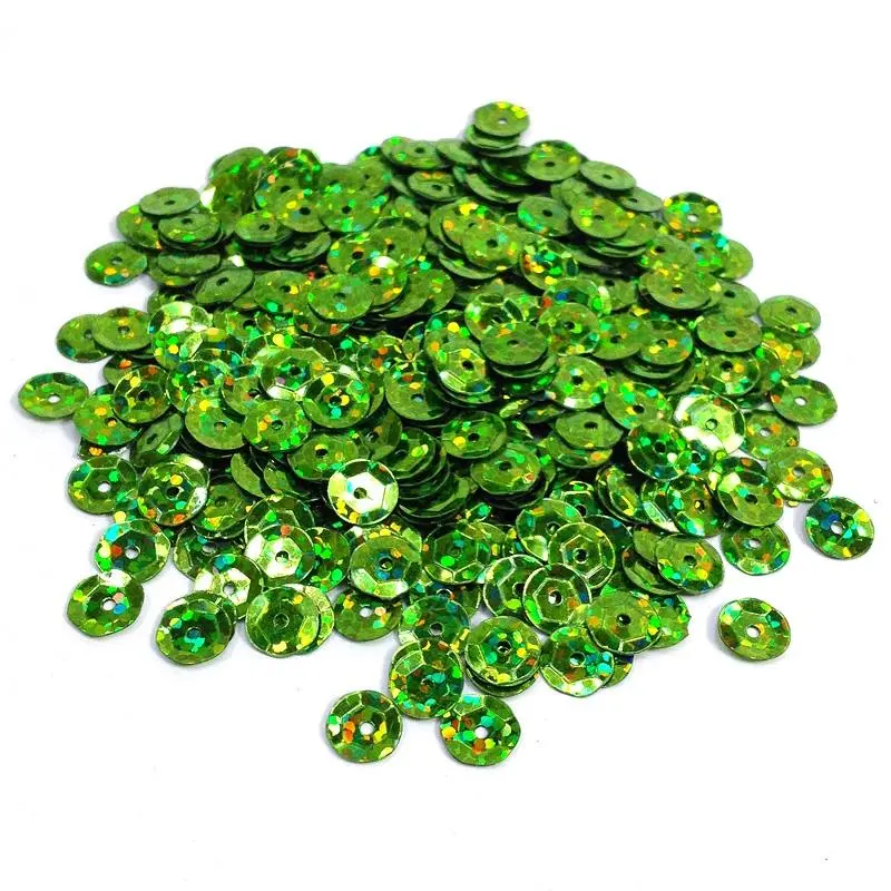 Arbee Sequins, Laser Lime Cup- 6Mm 1