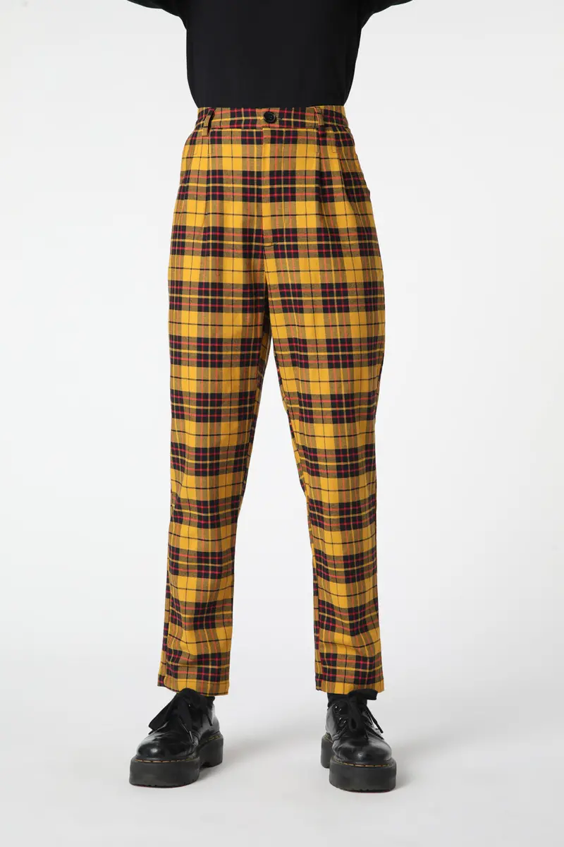 Arcana Tartan Pleated Pant 9