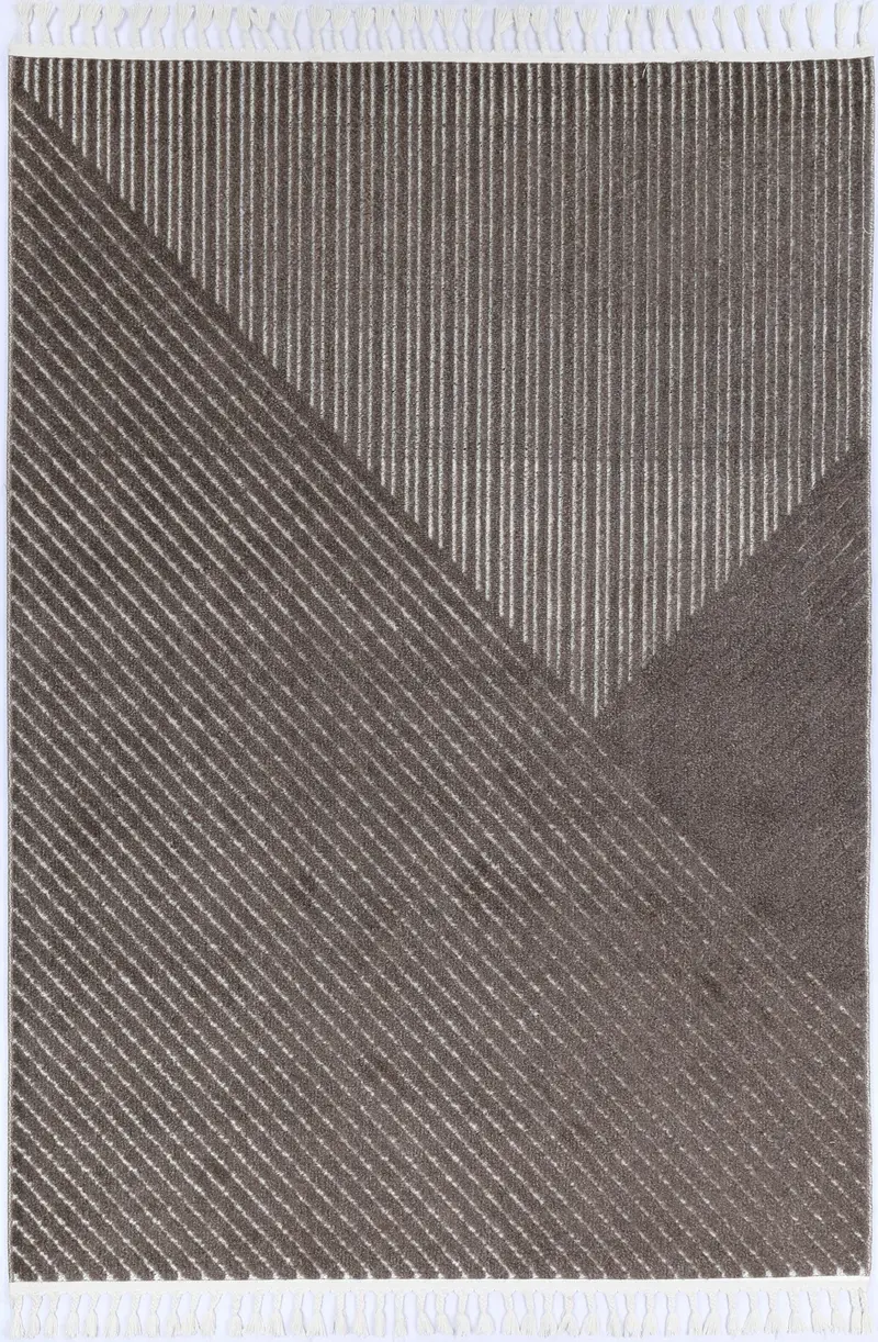 Ares Thasos Overlay Taupe Rug 1