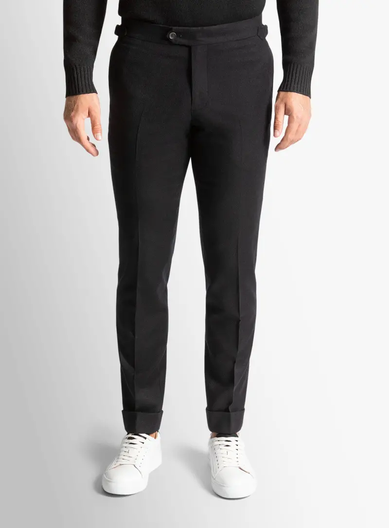 Argenta Flannel Black Trousers 1
