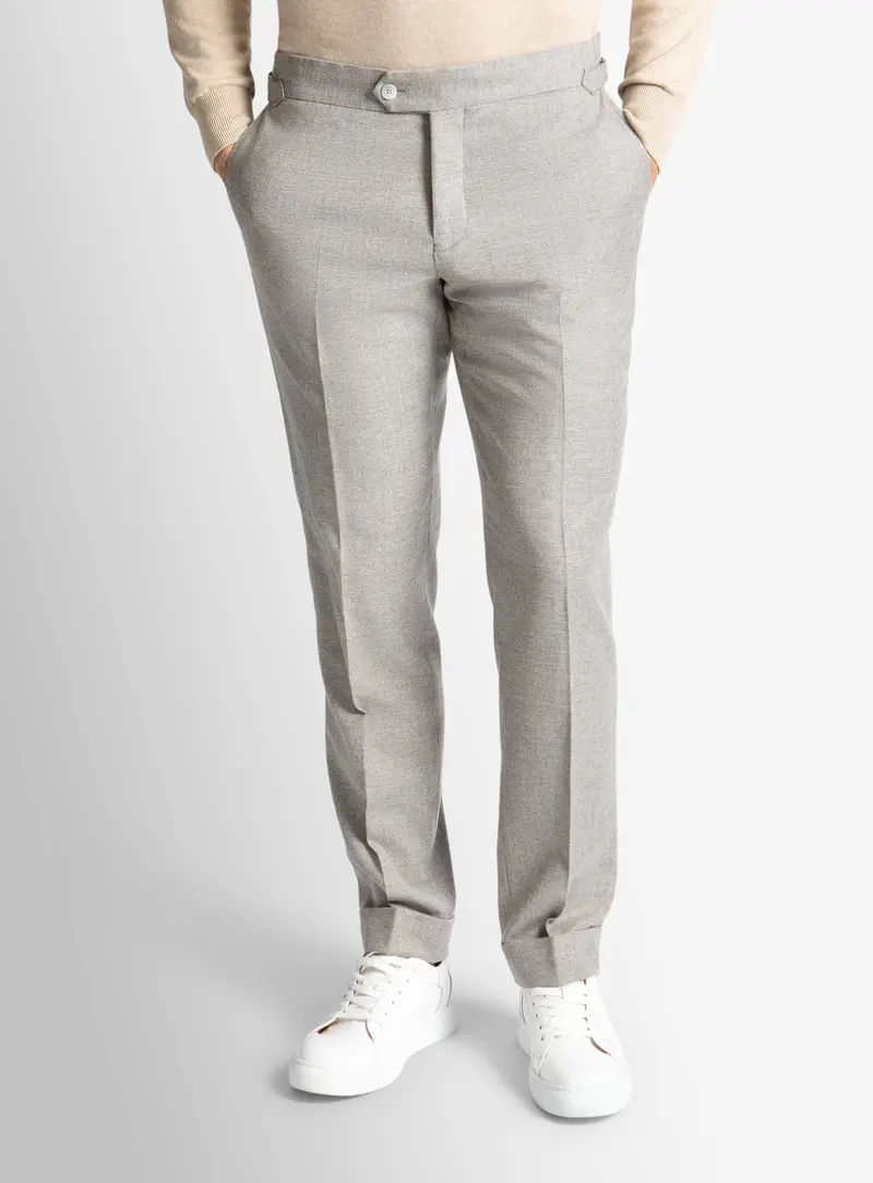 Argenta Flannel Silver Trousers 1