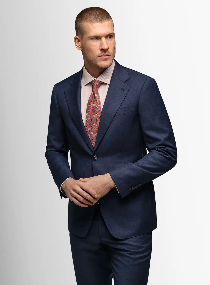 Armand Plaid Navy Suit 1