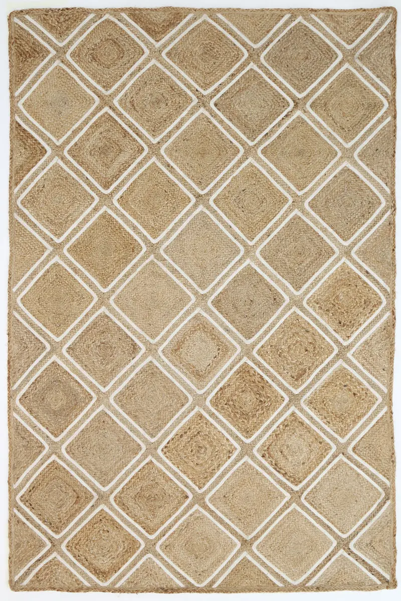 Artisan Beige Parquetry Rug 1